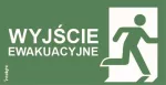 Piktogram WYJŚCIE EWAKUACYJNE do ORION napis prawo - OR14 (300X100mm) / 93063