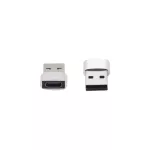 Adapter USB-A USB-C srebrny