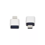 Adapter USB-C USB-A srebrny