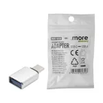 Adapter USB-C USB-A srebrny