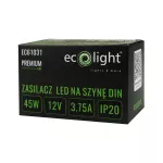 Zasilacz na szynę DIN PREMIUM 3M 12V 45W