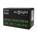 Zasilacz na szynę DIN PREMIUM 3M 24V 45W