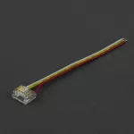 Złączka LED RGB/RGBW/RGBCCT COB DIGITAL 12mm jednostronna zaciskowa z przewodem 10cm