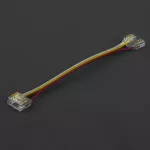Złączka LED RGB/RGBW/RGBCCT COB DIGITAL 12mm dwustronna zaciskowa z przewodem 10cm