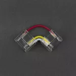 Złączka LED RGB/RGBW/RGBCCT COB DIGITAL 12mm dwustronna kątowa ''L'' zaciskowa