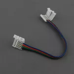 Złączka LED RGB 10mm dwustronna z przewodem
