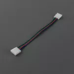 Złączka LED RGB 10mm dwustronna z przewodem