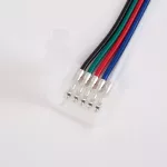 Złączka LED RGBW 12mm dwustronna z przewodem