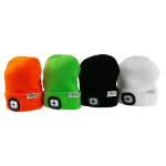 Czapka z latarką LED Pomarańczowa 1W 6000K