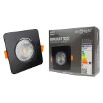 Downlight LED 3W/5W/7W CCT czarny kwadrat