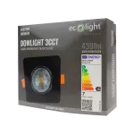 Downlight LED 3W/5W/7W CCT czarny kwadrat