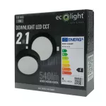 Downlight 6W okrągły CCT 2w1 czarny