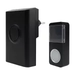 Dzwonek do drzwi z wtyczką bezprzewodową BIM-02 czarny