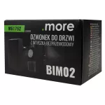 Dzwonek do drzwi z wtyczką bezprzewodową BIM-02 czarny