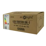 LED Torton 8W 4000K 640lm IP54 OWAL BIAŁY