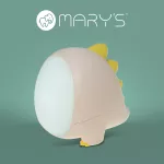 MARY'S lampka nocna LED Dino różowy
