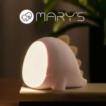 MARY'S lampka nocna LED Dino różowy