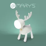 MARY'S lampka nocna LED Jelonek biały