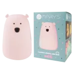 MARY'S lampka LED Miś duży różowy RGB+WW +RC