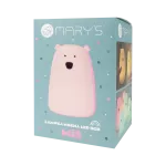 MARY'S lampka LED Miś duży różowy RGB+WW +RC