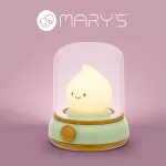 MARY'S lampka nocna LED Płomyczek zielony