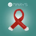 MARY'S Szaliczek Mikołaja czerwony