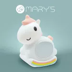 MARY'S lampka nocna z budzikiem Jednorożec na biegunach