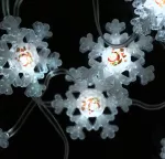 Magiczne lampki 50 led 6500K Śnieżynka 5m 5V APP