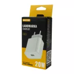 Ładowarka sieciowa 20W USB-A biała
