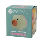MARY'S lampka nocna LED Świnka