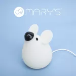 MARY'S lampka nocna LED Myszka biała