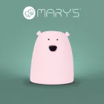 MARY'S lampka LED Miś mały różowy RGB+WW /NB