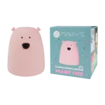 MARY'S lampka LED Miś mały różowy RGB+WW /NB