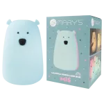 MARY'S lampka LED Miś duży niebieski RGB+WW +RC