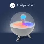 MARY'S lampka nocna LED RGB Księżyc biały