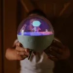 MARY'S lampka nocna LED RGB Księżyc biały