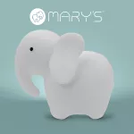 MARY'S lampka nocna LED Słoń biały RGB z pilotem