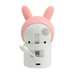 MARY'S Obrotowa niania kamera elektroniczna Królik różowy WiFi TUYA