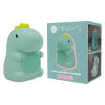 MARY'S lampka nocna LED RGB Dino z budzikiem