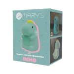 MARY'S lampka nocna LED RGB Dino z budzikiem