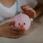 MARY'S lampka nocna LED Rybka rozdymka różowa