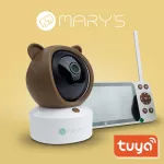 MARY'S Niania kamera elektroniczna 2w1 Miś brązowy WiFi TUYA
