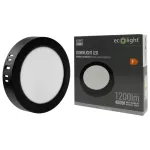 Downlight N/T okrąg 12W 4000K czarny DL-1