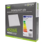 Downlight N/T kwadrat 110x110 6W 4000K 450lm (B)