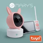 MARY'S Nania kamera elektroniczna 2w1 Królik różowy Wifi TUYA