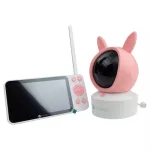 MARY'S Nania kamera elektroniczna 2w1 Królik różowy Wifi TUYA