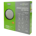Torton TOR-24RB 24W 4000K 2160lm IP54 OKRĄG CZARNY
