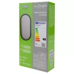 Torton TOR-12OB 12W 4000K 1080lm IP54 OWAL CZARNY