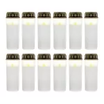 Z-03 12szt ZNICZ LED EFEKT PŁOMIENIA ŚWIECY IP44
