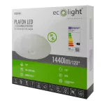 Plafon LED 18W 1440lm IP44 4000K PIR